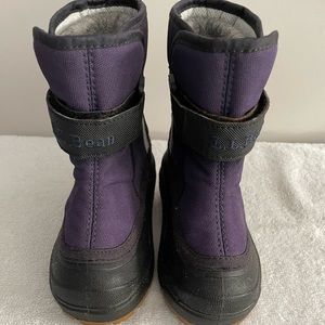 LL Bean Toddler Purple Snow Boots. NWOT. Never Worn. Wool Liners. Size 6. #1042.